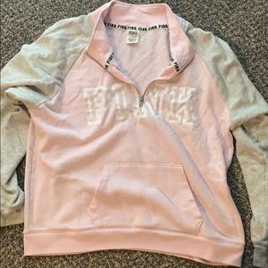 VS Pink Half-zip Pullover